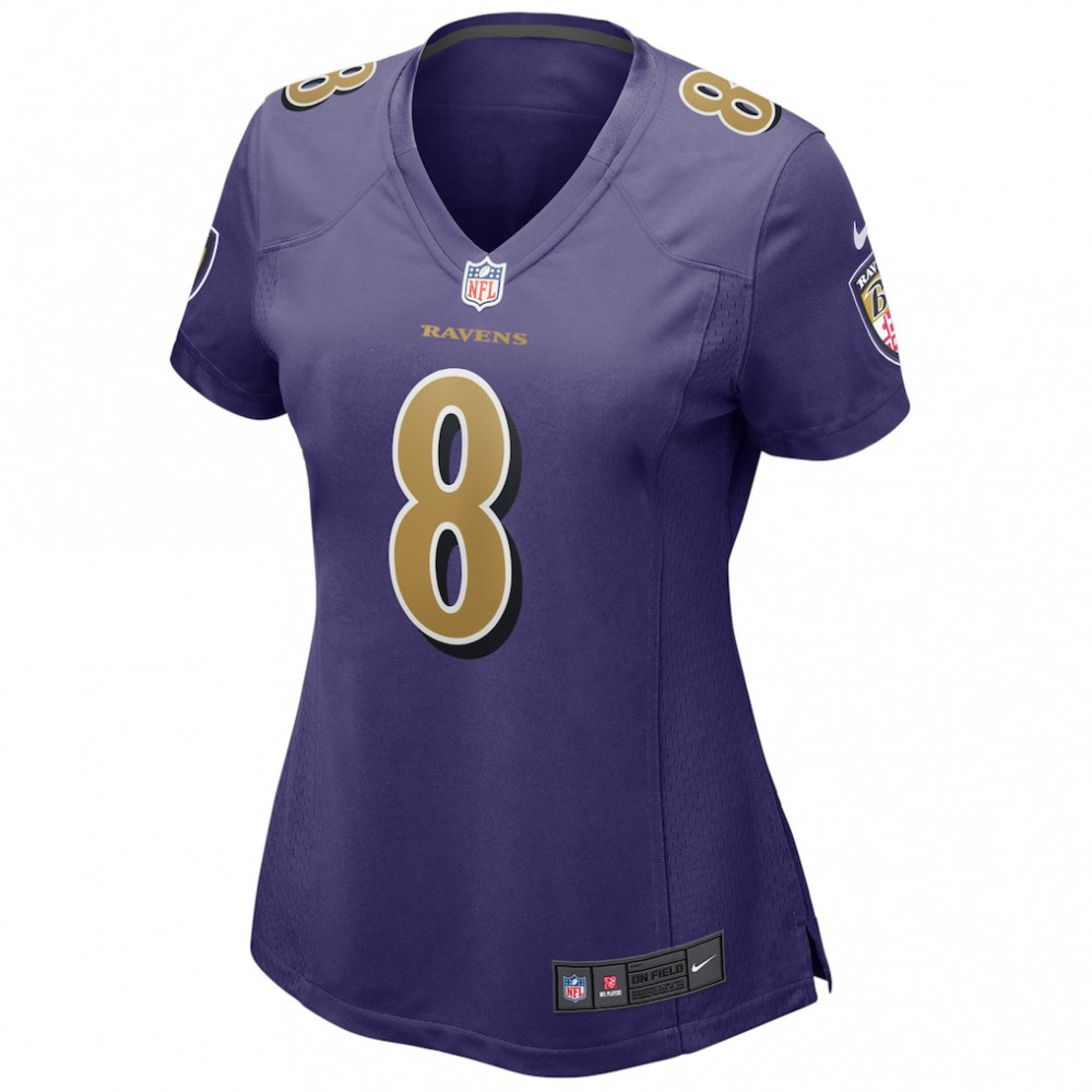 Lamar Jackson Baltimore Ravens Nike Women's Alternate Game Player Jersey - Purple-GridironStore